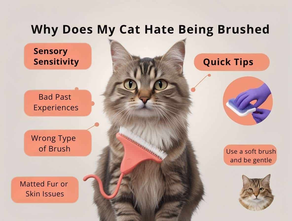 Why does my cat hate being brushed