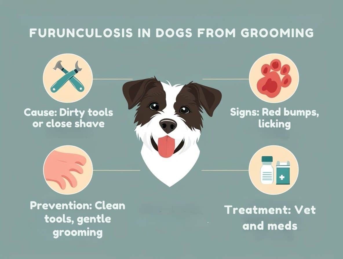 furunculosis in dogs from grooming
